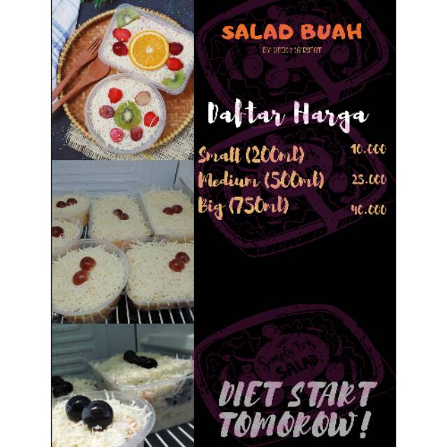 

Salad buah. Made by Love