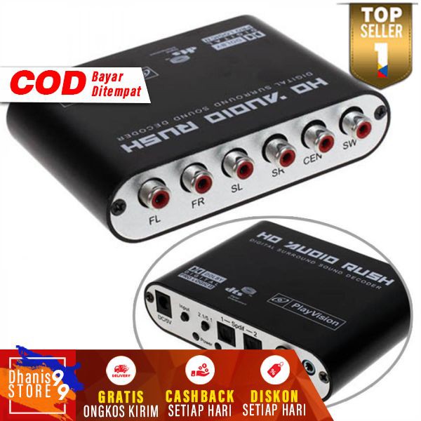 DTS Dolby AC3 Decoder to Active Speaker 5.1 Converter