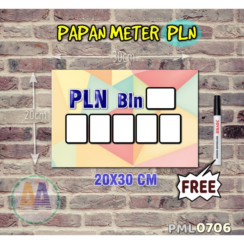 

Papan Meter Listrik PLN PAM motif Unik - Pastel 06 - Toko2A