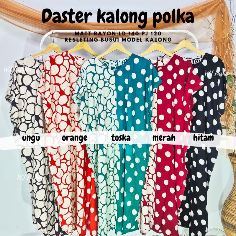 (COD)Daster Kalong Polka/ Matt Rayon/ Model Kalong/ Daster Kekinian