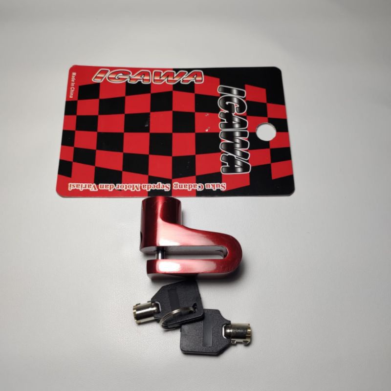 Kunci pengaman motor kunci Cakram motor kunci Disc Kunci motor kunci Gembok piringan Cakram igawa