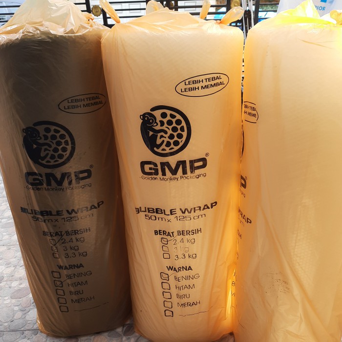 

tn76 Bubble Wrap Ekonomis GMP 125 cm x 50 m - GMP 2.4 HITAM