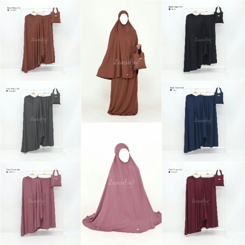 Basic Prayer Set by Zanuba hijab, Mukena Basic Rayon Twill