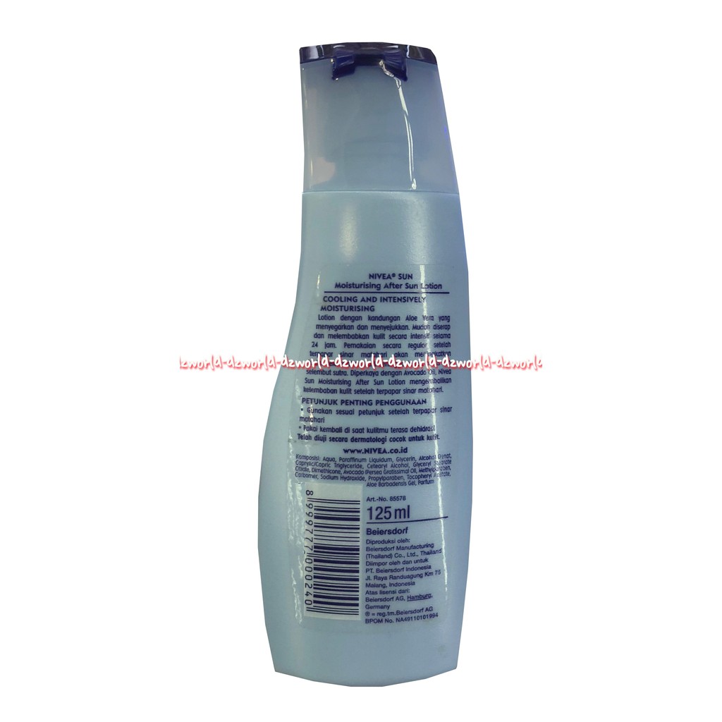 Nivea Sun After Sun Moisture 125ml Handbody Nivea Sun Moisturising After Sun Lotion