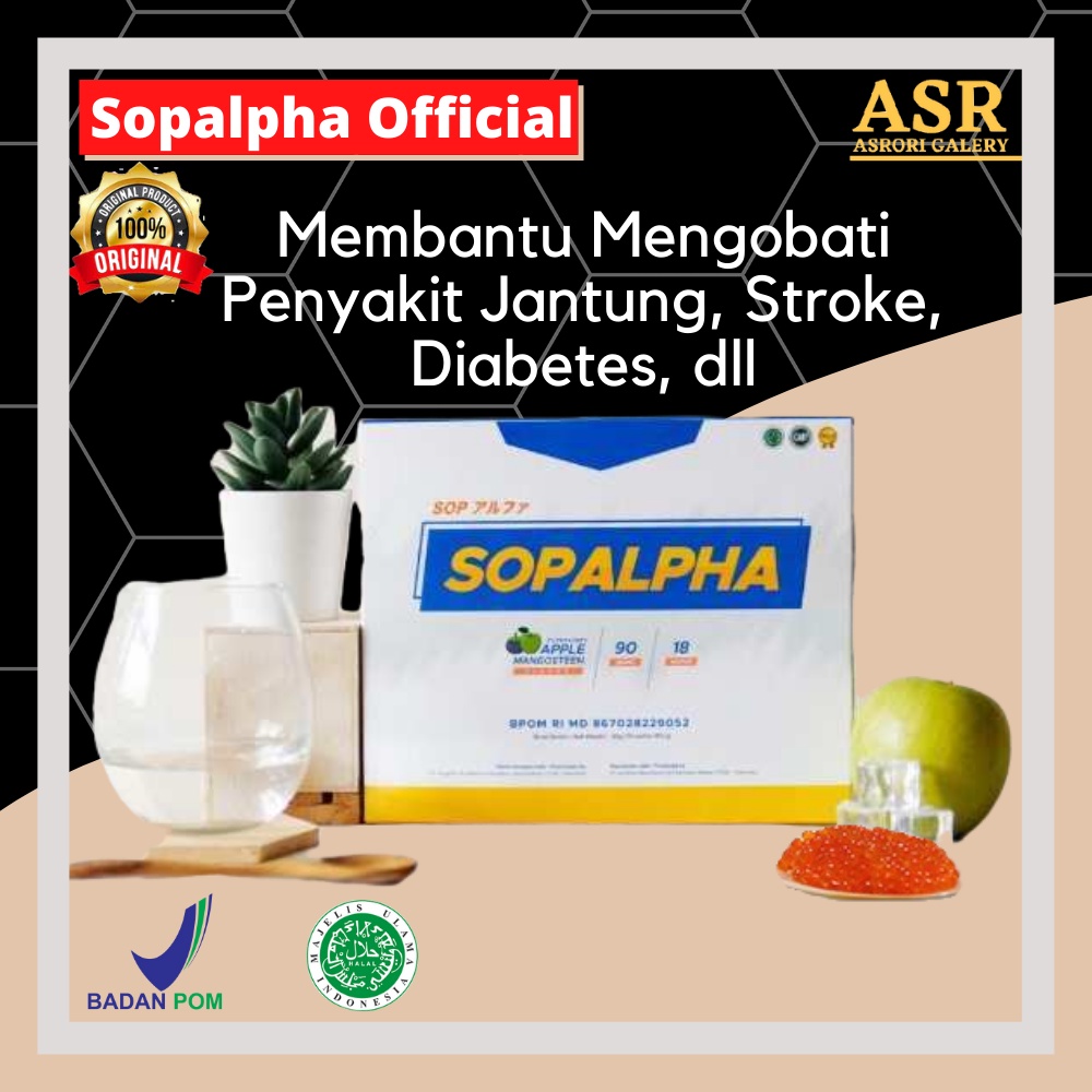 Sopalpha Sop Alpha Bioboost Original Obat Vitamin Suplemen Penurun Kolesterol Kolestrol Hipertensi S