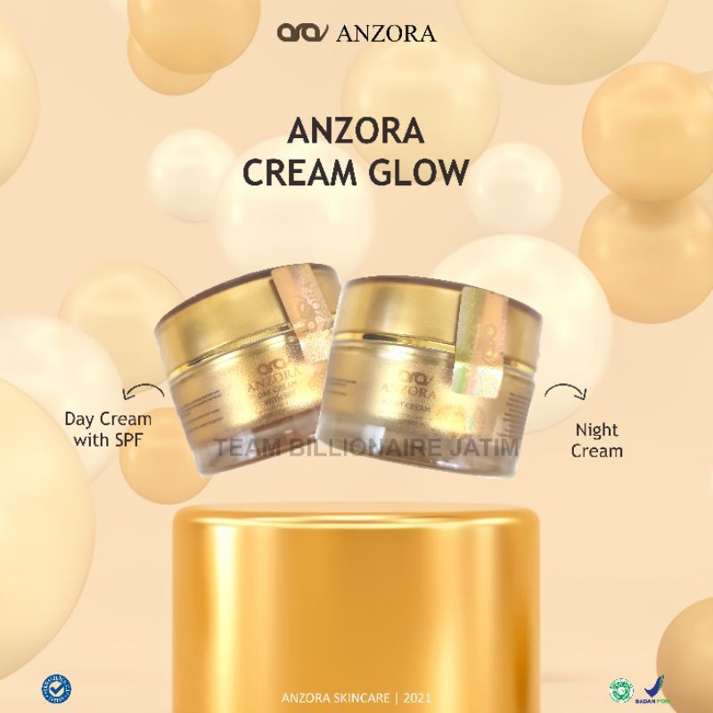 DIJAMIN ORIGINAL RESMI PUSAT‼️ ECER KRIM MALAM ANZORA GLOW/ ANZORA FORTE/ANZORA ACNE