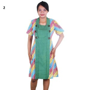 Dress Kebaya Embos Koin Pelangi - Warna 3