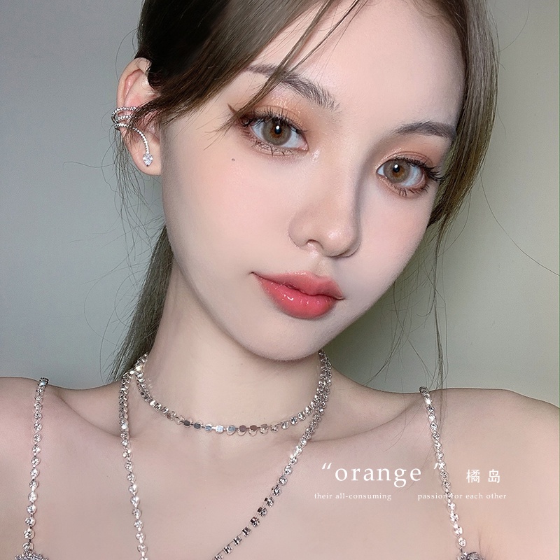 Anting Ular Berlian Berkilau Pesta Wanita Berlebihan vintage Aksesoris Korea