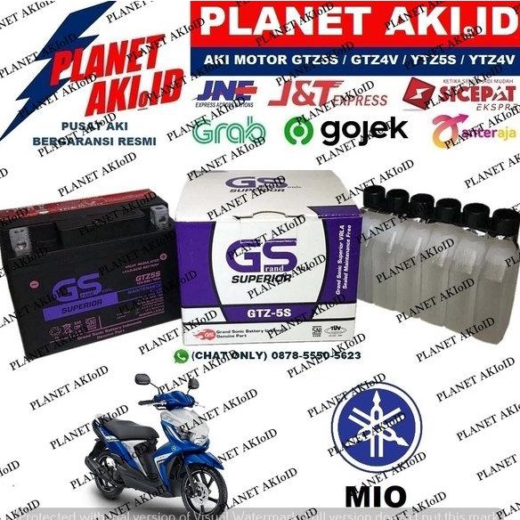 Aki Motor Yamaha Mio GTZ5S GS Y Accu Kering MF