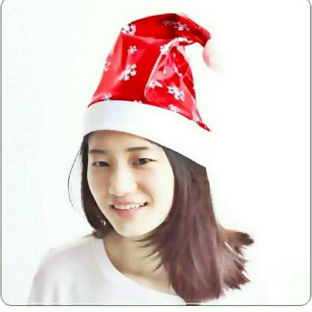 TOPI SANTA CLAUS MOTIF ORNAMENT SALJU