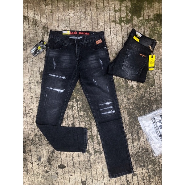 Celana panjang fashion robek pria/celana panjang street/celana panjang jeans skiny