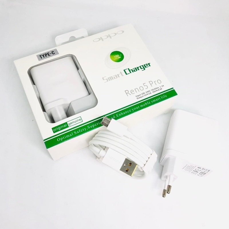 PROMO NEW CHARGER OP_PO  SUPERVOOC RENO 5PRO MICRO TYPE C ORIGINAL