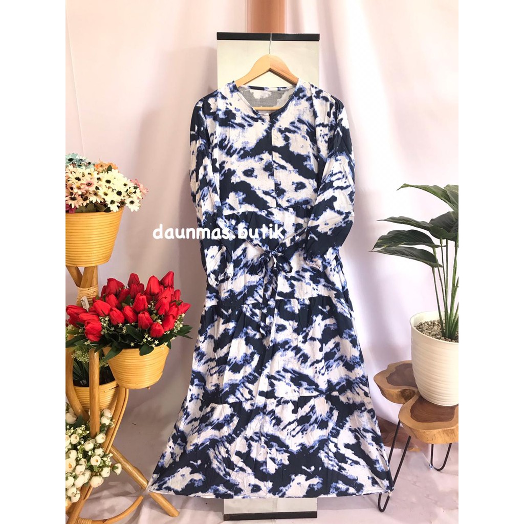 1KG MUAT 4PCS | AWAN TIE DYE MAXY DRESS FASHION HIJAB WANITA MUSLIMAH HITS SELEBGRAM