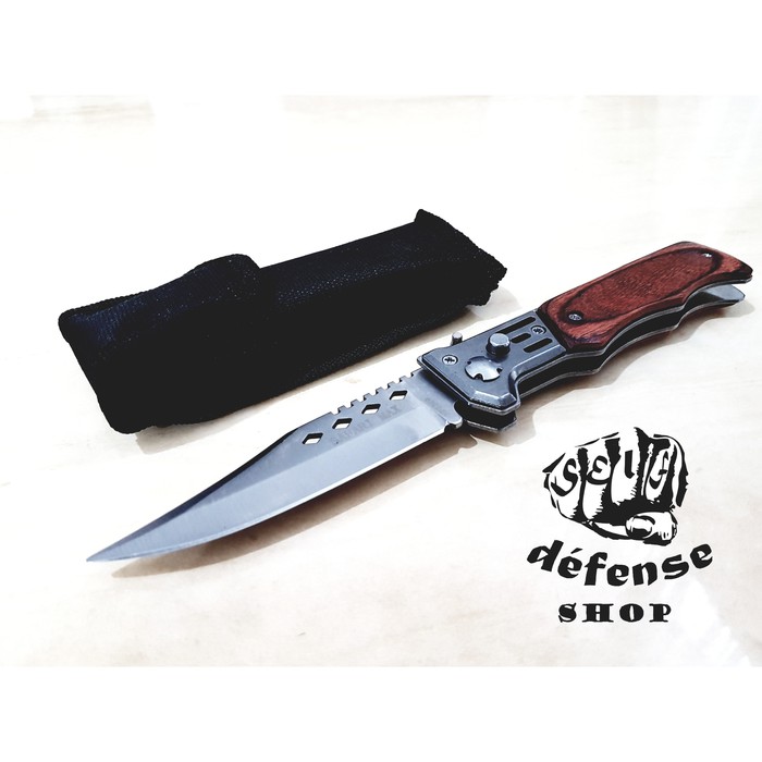 TERLARIS COD Automatic Pisau Lipat Survival Military Lock Button--