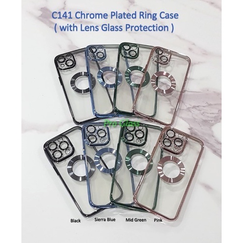 C141 Iphone X / XS / XR / XS MAX / 11 / 11 PRO /  11 PRO MAX / 12 / 12 PRO / 12 PRO MAX / 13 / 13 PRO / 13 PRO MAX Chrome Plated Soft Silicone Case