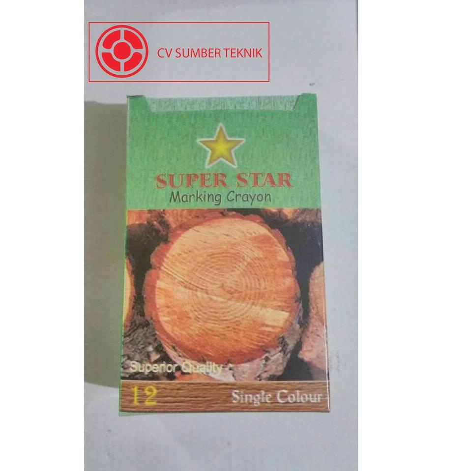 

Produk Asli SUPERSTAR Marking Crayon Kapur Lilin Kayu x33♘