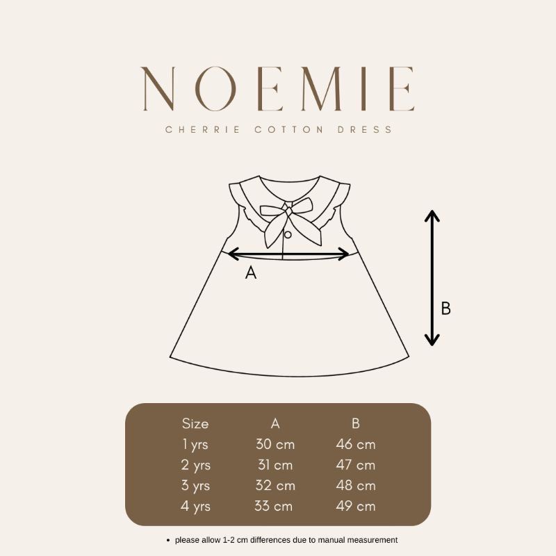 Baju Dress Perempuan - NOEMIE DRESS BELL &amp; BO