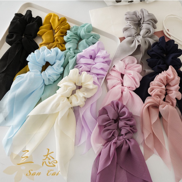 Scrunchies Scrunchie Skruncis Ikat Rambut / Karet Rambut Korea Edda