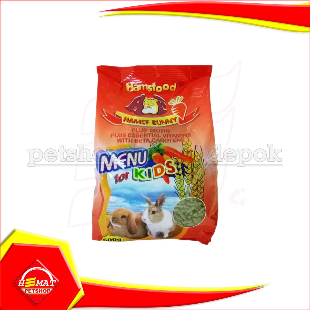 Makanan Kelinci Hams Bunny 500 Gram Rabbit Food Freshpack 500Gram