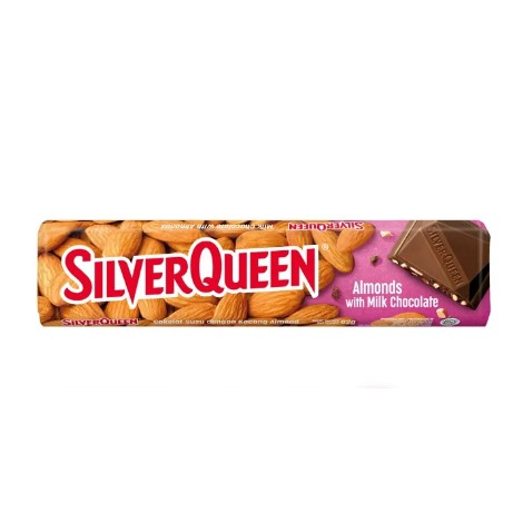 

SILVERQUEEN ALMOND with milk chocolate 62 gr