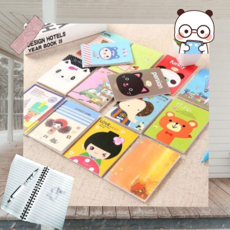 

{Hya} Memo book motif karakter/memo animals/memo catatan