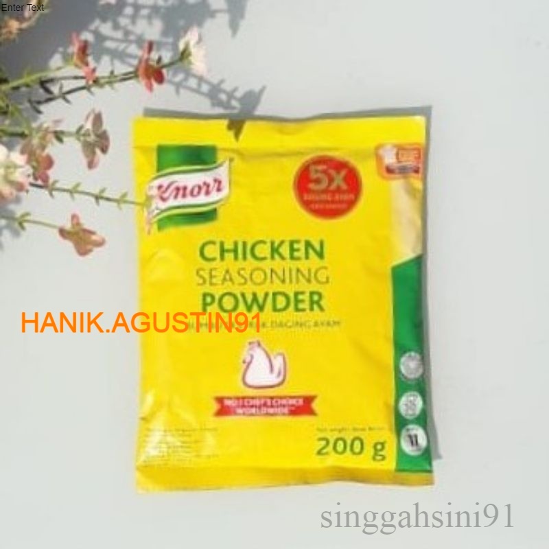 

Knorr Chicken Seasoning Powder 200g / kaldu ayam / Bumbu Penyedap Rasa Ayam 200gr