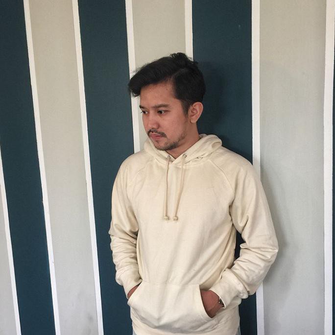 Mens Hoodie Cream Original By H&M - Ivory, M