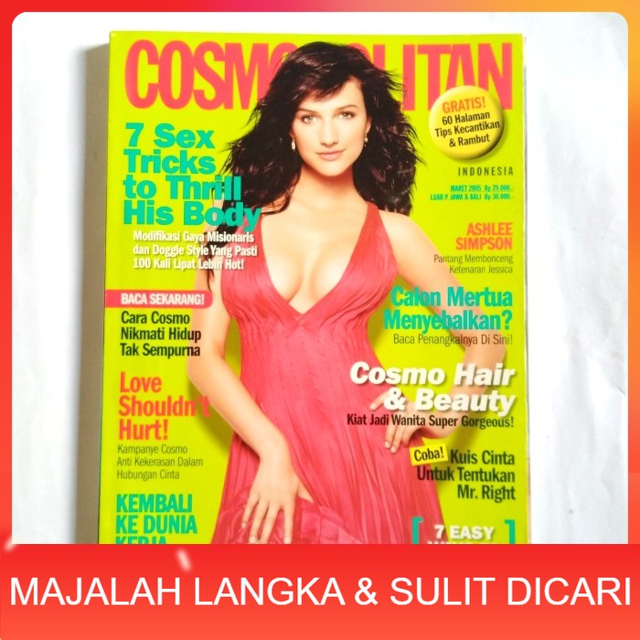 Majalah COSMOPOLITAN Mar 2005 Cover ASHLEE SIMPSON Langka