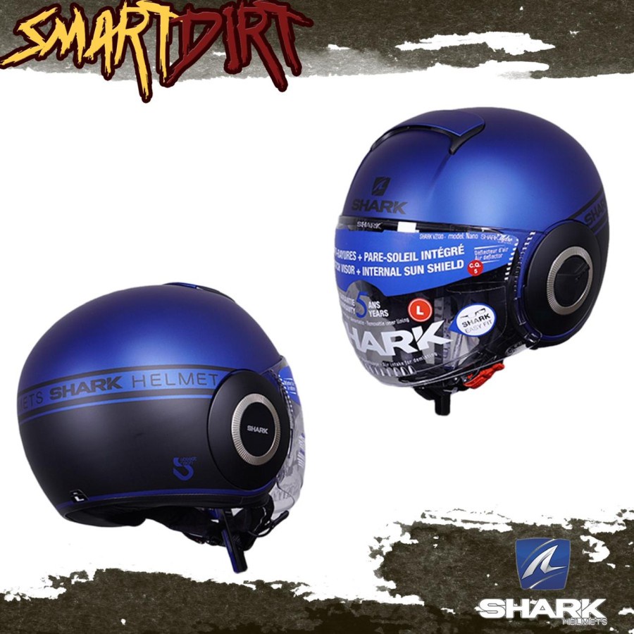 HELM MOTOR SHARK NANO STREET NEON HELM HALF FACE SHARK NANO STREET