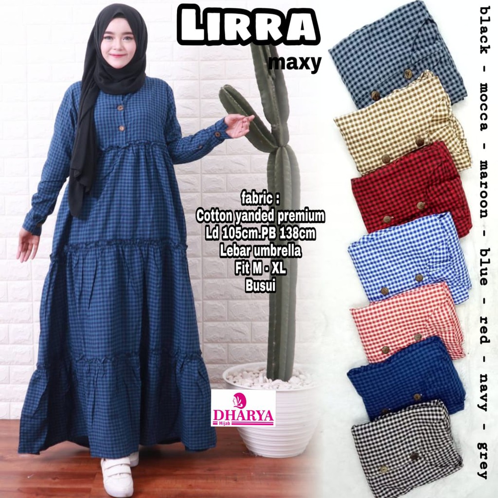 Lirra Maxi Dress By Dharya | Suplier Hijab Solo| Grosir