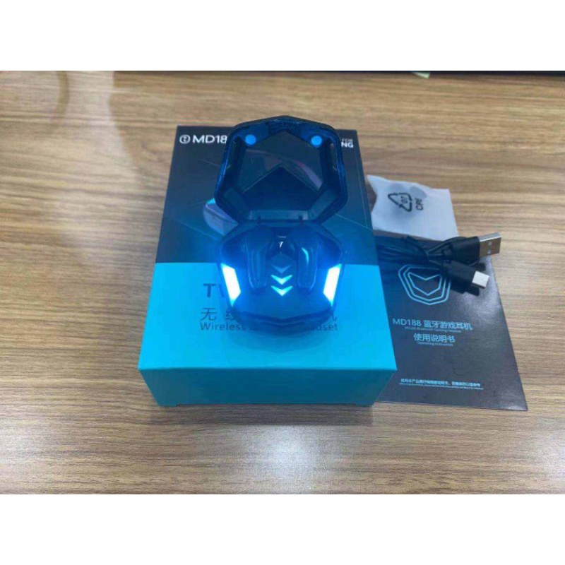 TWS Bluetoch Gaming MD188 Hi Fi Super Bass