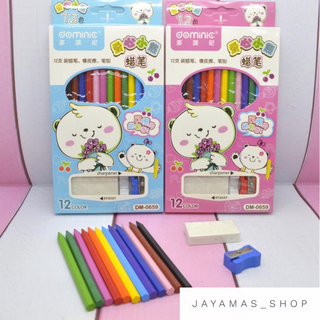 

Crayon pinsil 12 warna dominic