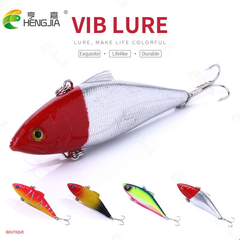 HENGJIA 4PCS/Lot 8.5cm/11.2g Vibration Fishing Lure Hard Plastic Artificial VIB Artificial Hard Bait