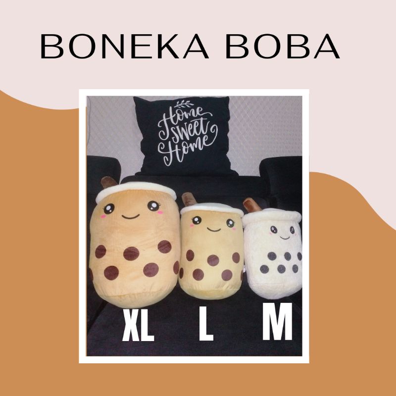 BONEKA BOBA MILK TEA LUCU UKURAN XL