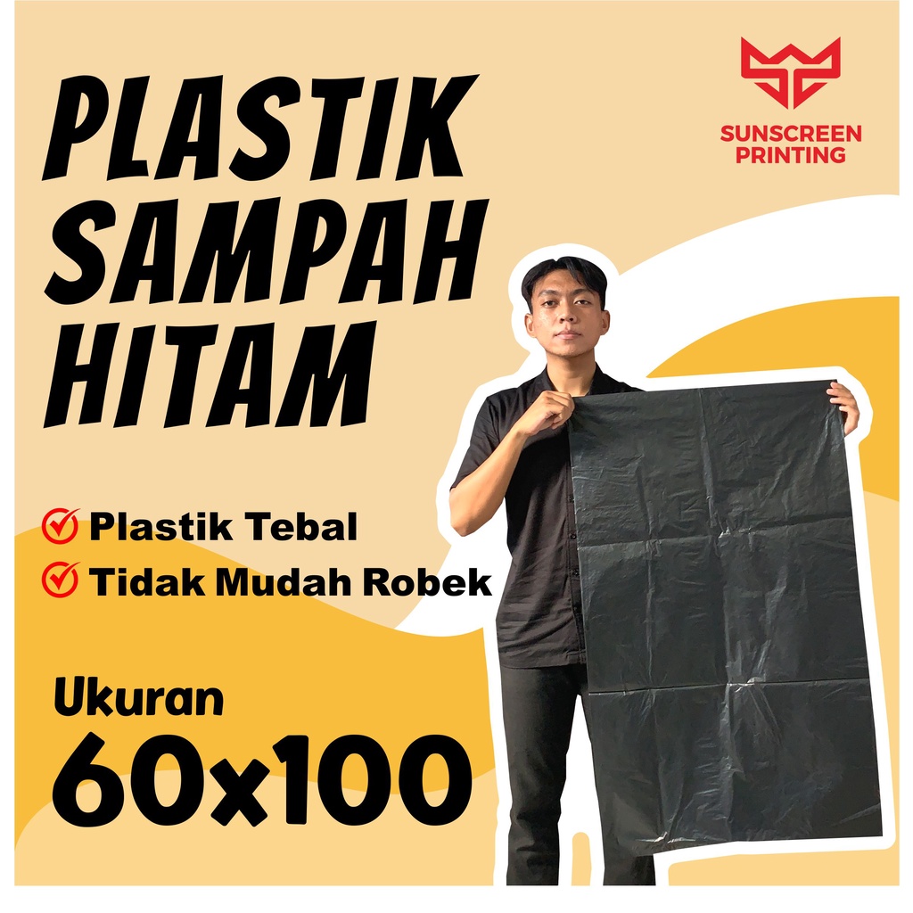 Kantong Plastik Sampah Hitam 50x70 60x80 60x100 80x100 90x120