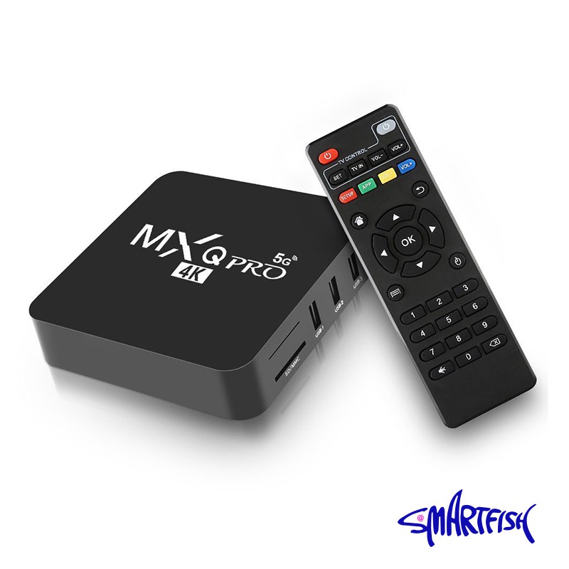 Smartfish Android TV Box 4K Android TV Serbaguna Ultra HD MXG PRO