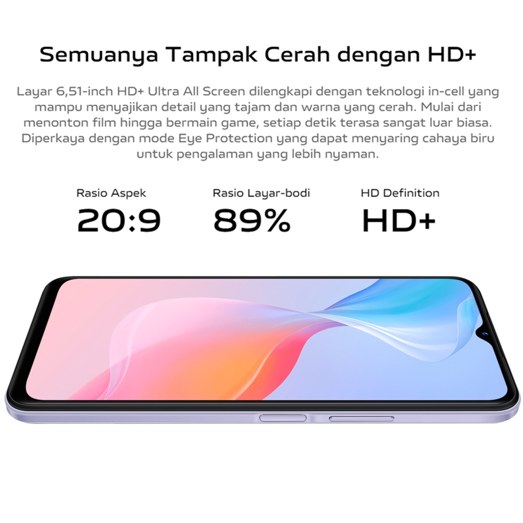 HP Vivo Y21 RAM 4GB ROM 64GB vivo Y21S 4+128GB Helio P35 6.51inch 13MP camera 5000mAh 18W fast charge Garansi resmi COD-4