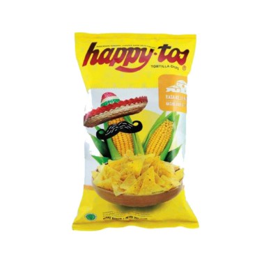 

Happy tos Snack Tortilla Chips Nacho Cheese 140G