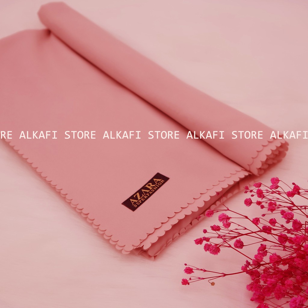 JILBAB SEGI EMPAT OSKARA VOAL.HIJAB OSCARA VOAL LASER CUT.KERUDUNG LASER BY AZARA-BABY PINK