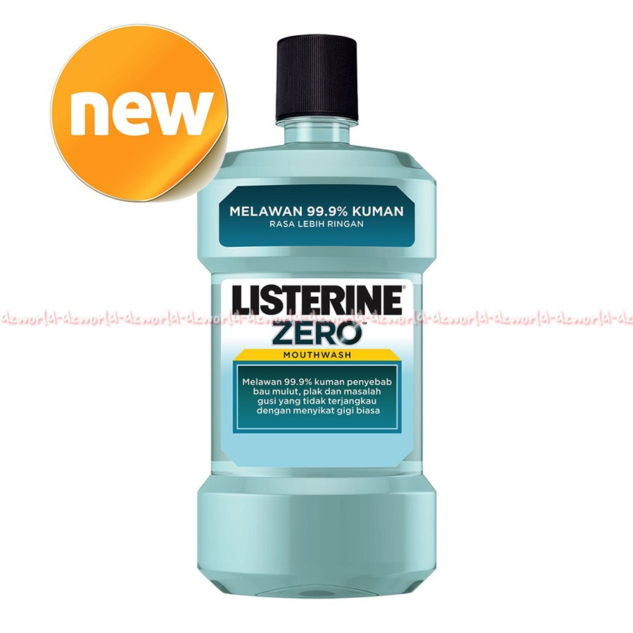 Listerine Zero 250ml obat kumur-kumur Liserine Obat Kumur bau mulut Listerin Biru Blue