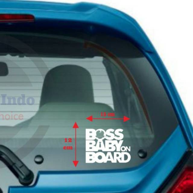 Sticker/Stiker Mobil/Dinding Boss Baby On Board
