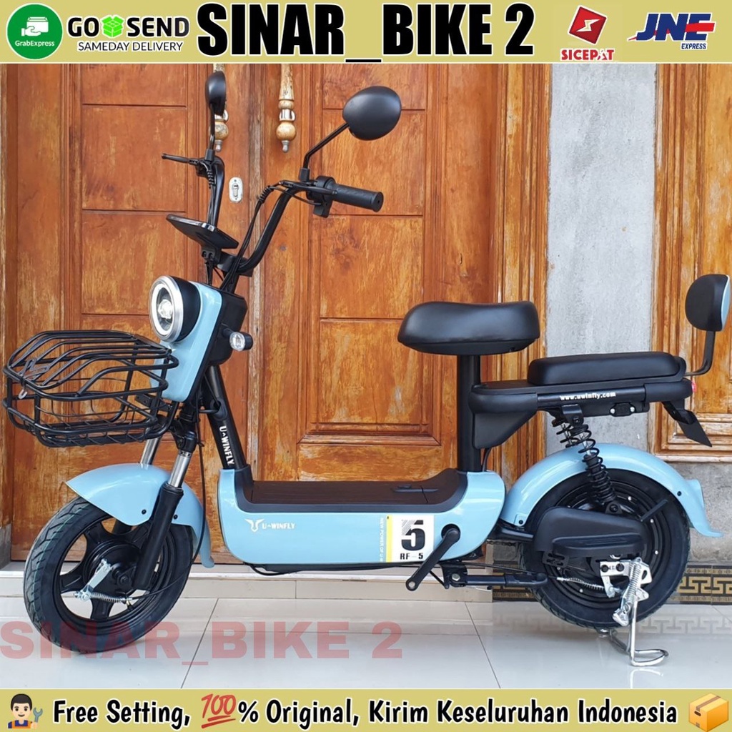 Jual Sepeda Listrik Uwinfly Redfish Rf Rf Electric E Bike Watt Shopee Indonesia