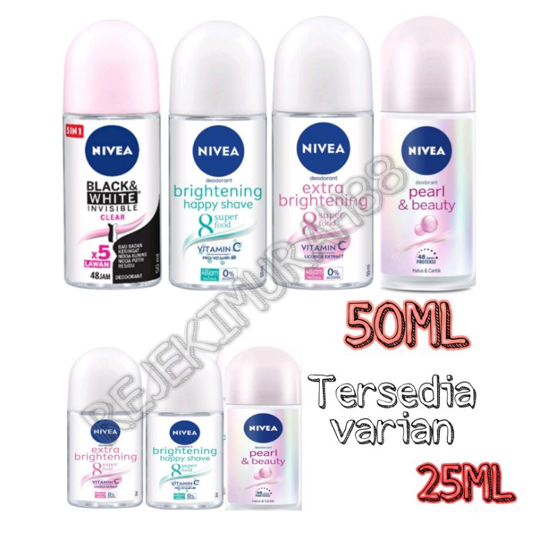 Nivea women deodorant roll on 50ml l 25ml