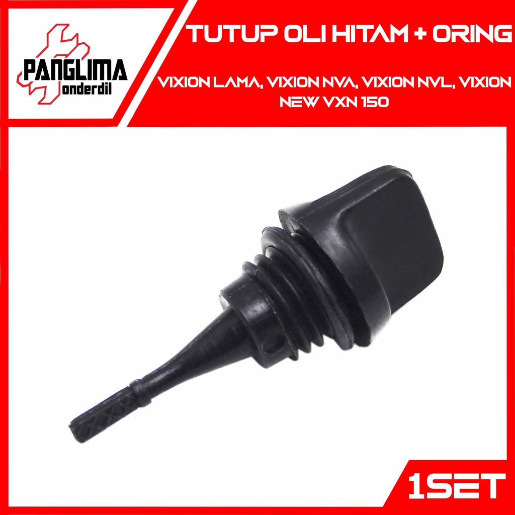 Tutup Oli Mesin-Atas Set Hitam Vixion Lama-NVA-NVL-New-VXN 150 Penutup-Colokan Seal-Oring-Karet