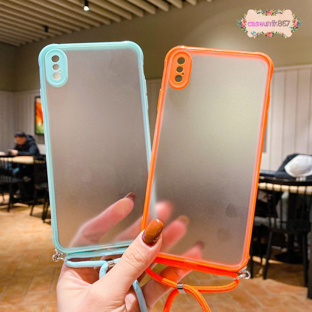 Softcase slingcase lanyard choice oppo A3S A1K A7 A5S A12 A11K F9 A15 A31 A8 CS1961