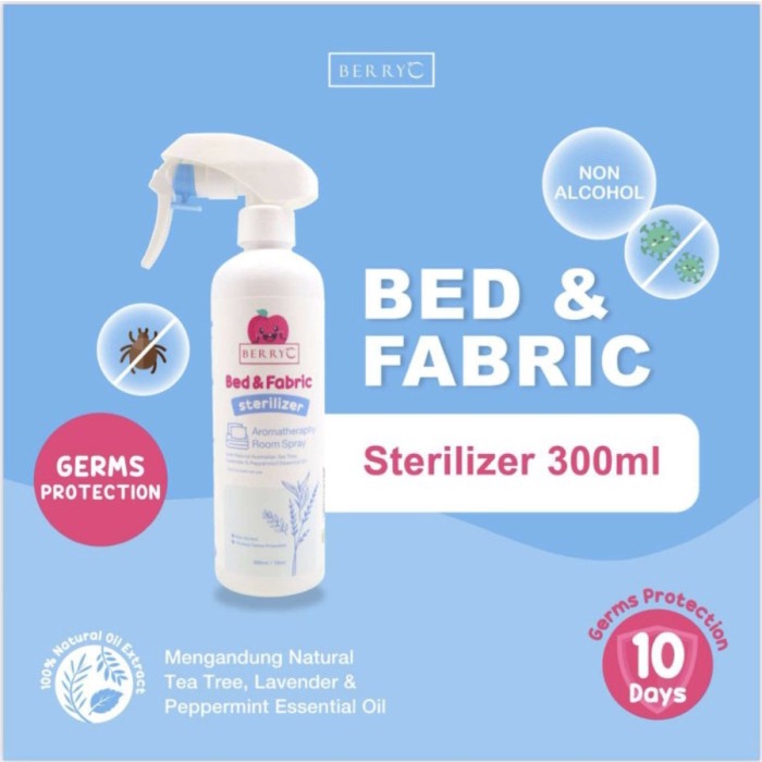 BerryC Bed &amp; Fabric Sterilizer Spray 300ML dengan Perlindungan 10 hari