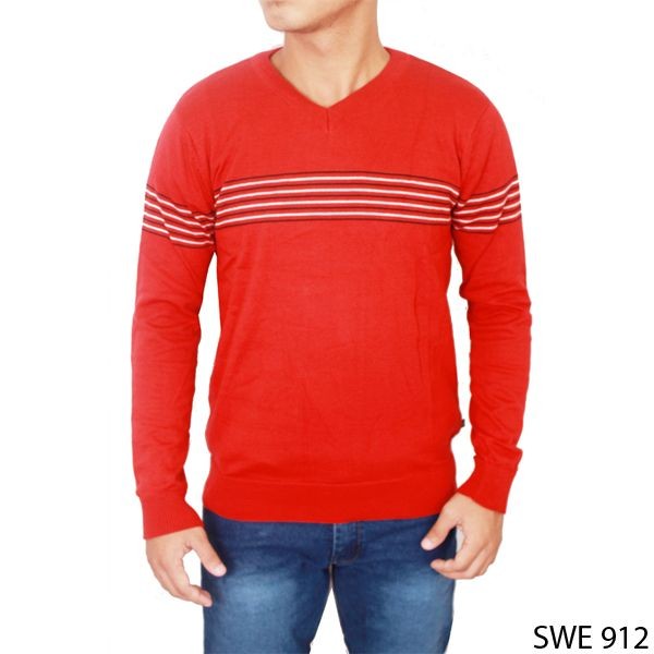 Sweater Rajut Pria Rajut Merah – SWE 912