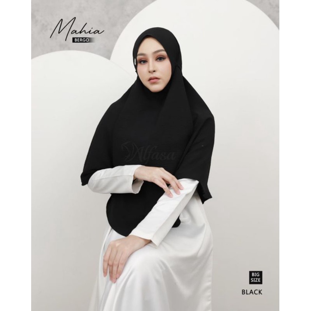 COD ✔️ Alfasa Hijab Bergo Mahia | Jilbab Instant | Kerudung Tali | Bergo Daily