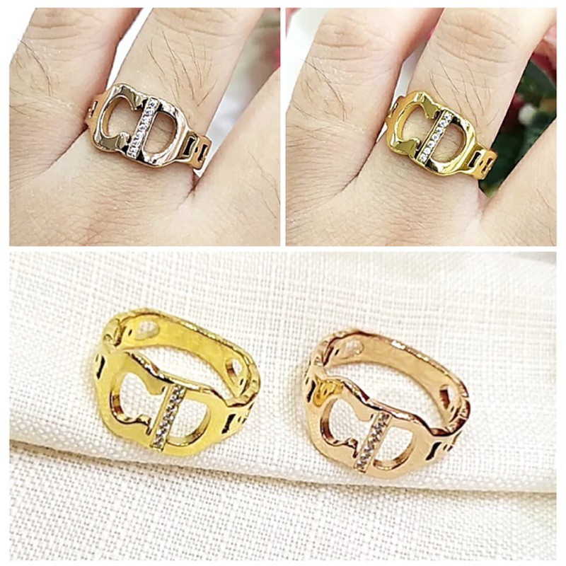 Cincin titanium CD variasi diamond