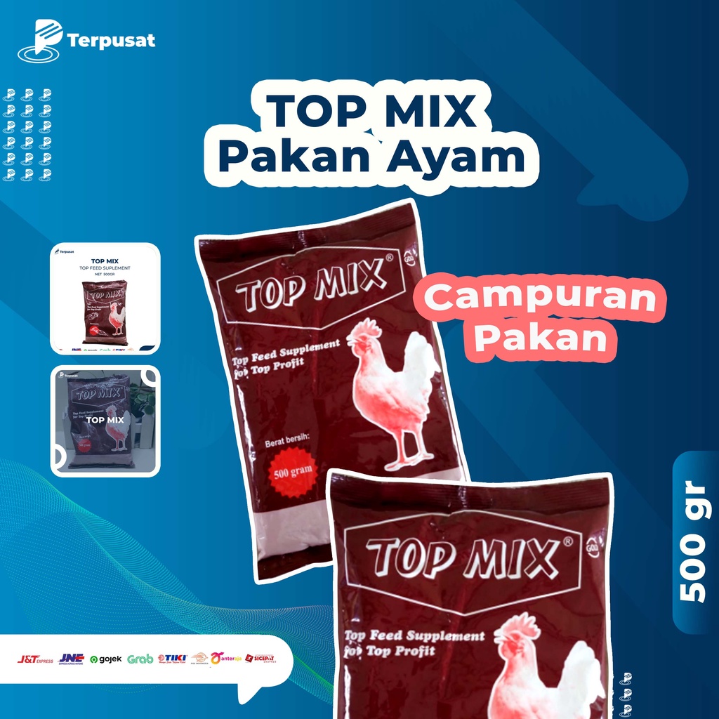 TOP MIX 500gram Campuran Pakan Ayam Makanan Ayam Supplement Ayam